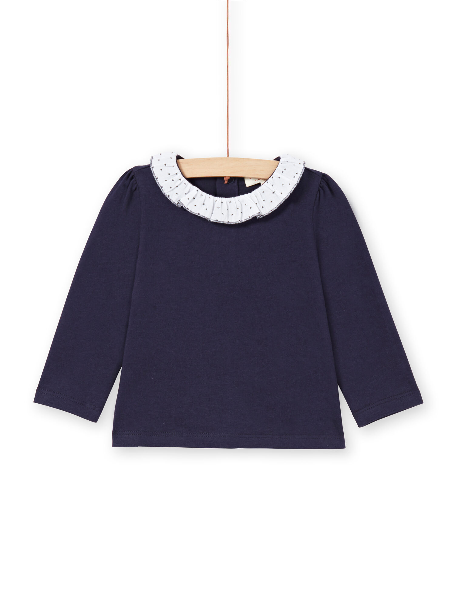Camiseta de color azul marino y blanco para bebe nina comprar online Camisetas y blusas DPAM