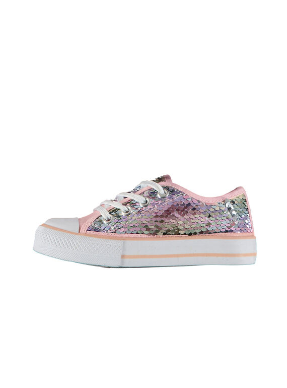 Tenis de lona con lentejuelas para niña FFTENSEQU / 19SK35C2D16030