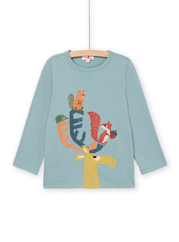 Camiseta de manga larga con estampado de animales del bosque PORHUTEE1 / 22W902Q3TMLC216