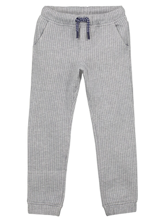Pantalón de muletón efecto espiguilla GOMUPAN1 / 19W902F2PAN070