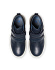 Zapatillas altas de color azul marino para niño MOBASGO / 21XK3654D3F070