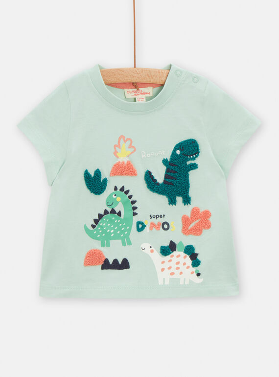 Camiseta opalina con dibujo de dinosaurio para bebé niño TUCOTEE3 / 24SG10N2TMCG622