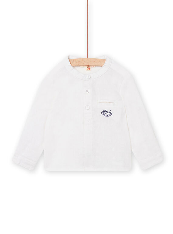 Camisa de color blanco para bebé niño NUSOCHEM / 22SG10Q1CHM000