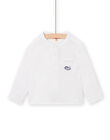 Camisa de color blanco para bebé niño NUSOCHEM / 22SG10Q1CHM000