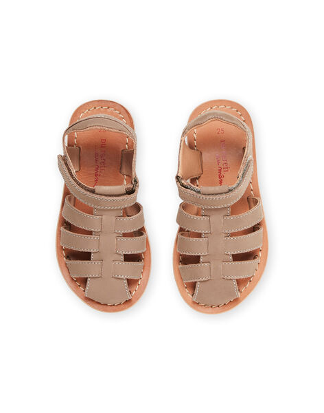 Sandalias de piel de color marrón ROSANDWHITE / 23KK3663D0E802
