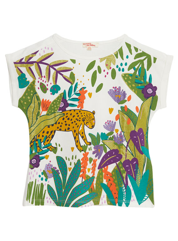 Camiseta de manga corta de color crudo JASAUTI1 / 20S901Q2TMC001