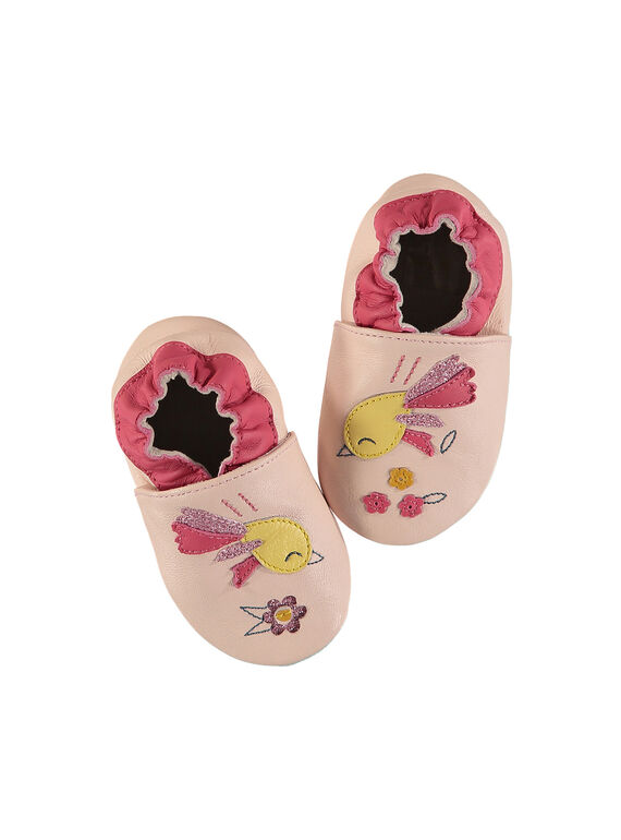 Patucos de piel para bebé niña FNFBIRD / 19SK3735D3S404