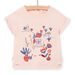 Camiseta rosa con estampado de fantasía para bebé niña