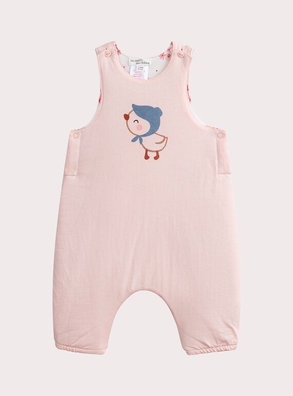 Peto rosa reversible para niña  VOU1SAL1 / 24WF03C1SALD317