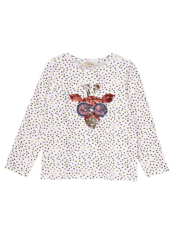Camiseta de manga larga de color crudo JATROTEE2 / 20S901F2TML001