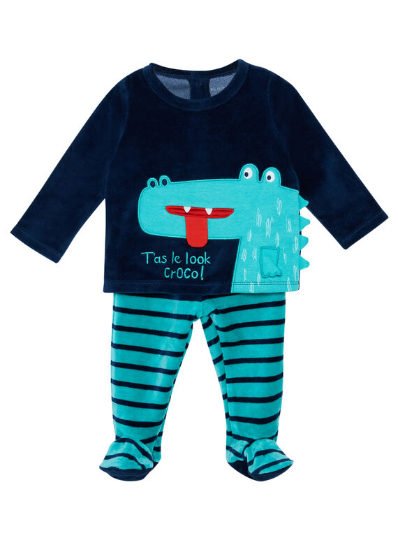 Pijama de terciopelo para bebé niño JEGAPYJCRO / 20SH14C1PYJ720