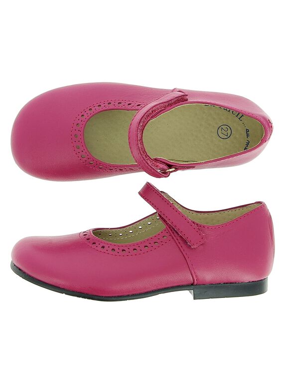 Girls' leather Mary-Janes CFBABSONI2 / 18SK35W5D3I030