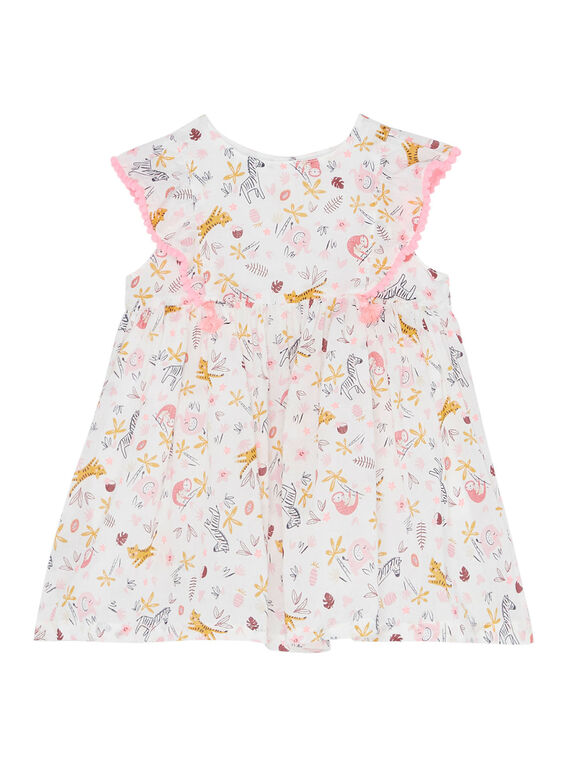Vestido estampado para niña bebé JIDUROB4 / 20SG09O4ROB001