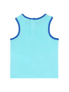 Camiseta de tirantes de color azul JUQUADEB / 20SG10R1DEBC244
