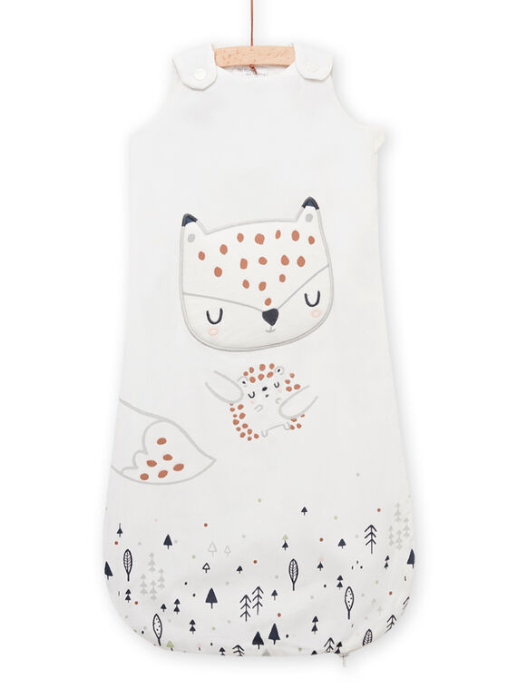 Saco de dormir con estampado de zorro y erizo para recién nacido unisex MOU1GIG / 21WF4241TUR001