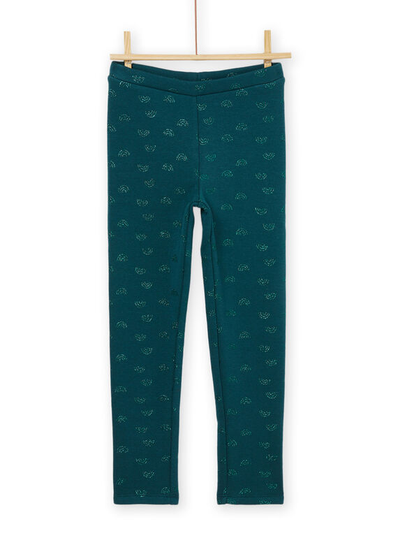Leggings con estampado de arcoíris verde PAJOLEG4 / 22W901C7PANG633