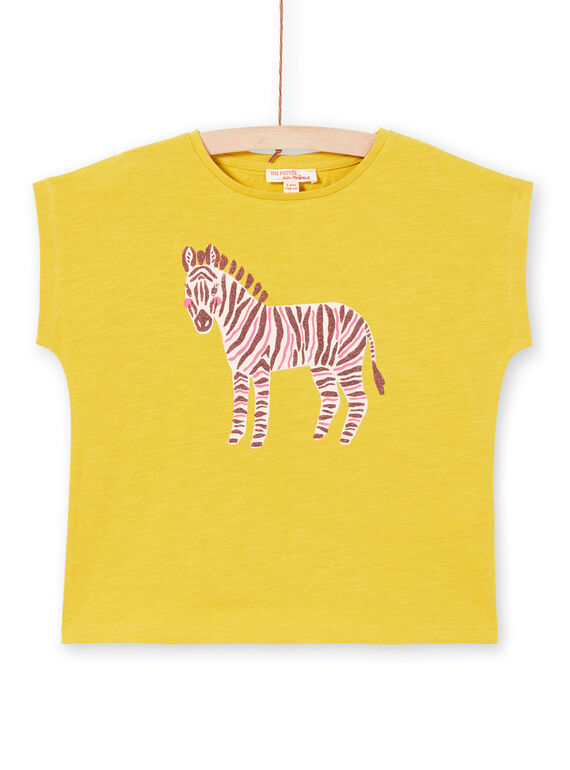 Camiseta de manga corta, estampado de cebra y brillo LAJOTI11 / 21S901F9D31G606