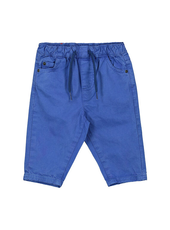Pantalón de color azul para bebé niño FUJOPAN2 / 19SG1032PANC207
