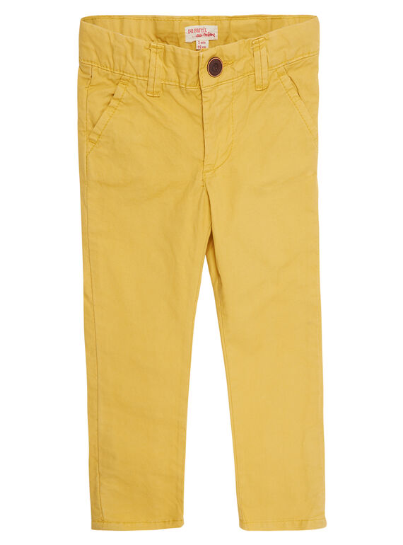 Pantalón chino de color amarillo para niño JOJOPACHI4 / 20S90243D2BB116