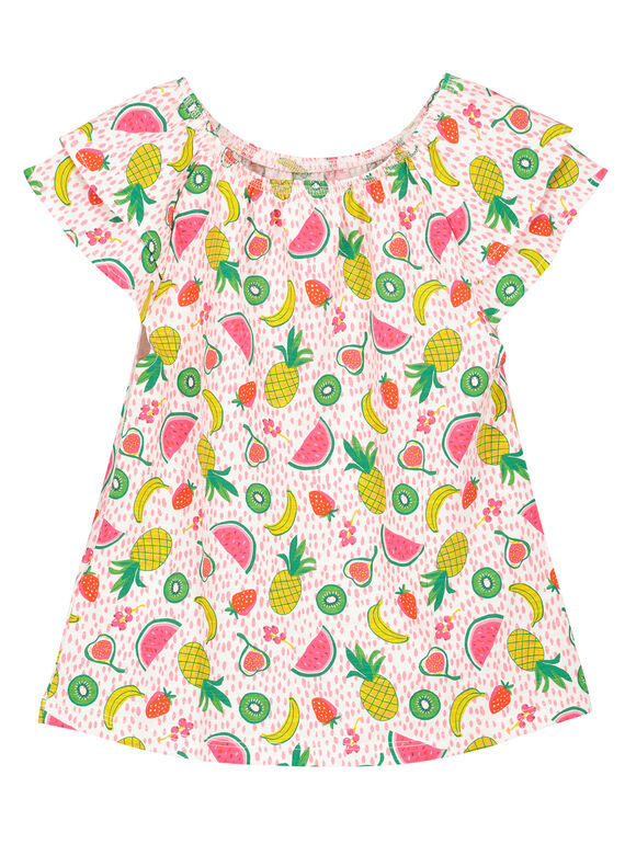 Camiseta de manga avolantada para niña FAYETI4 / 19S901M4TMC000