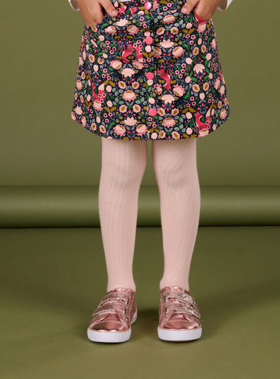 Falda de terciopelo con estampado floral PARHUJUP / 22W901Q1JUPC205