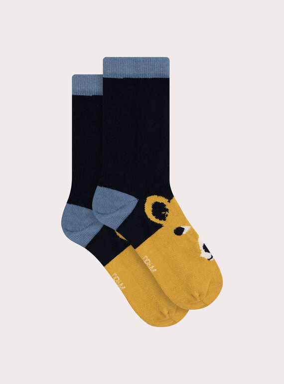 Calcetines con motivo de oso para niño XYOJOCHO3 / 25WI02E7SOQC243