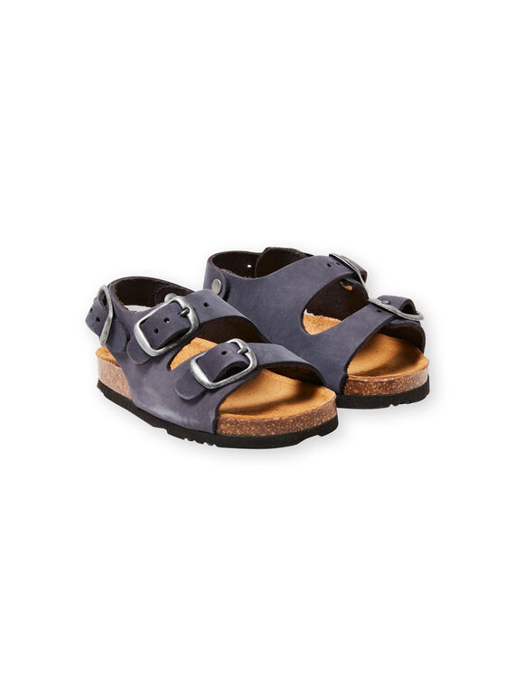 Sandalias azul marino para bebé niño LBGNUBLEU / 21KK385BD0E070