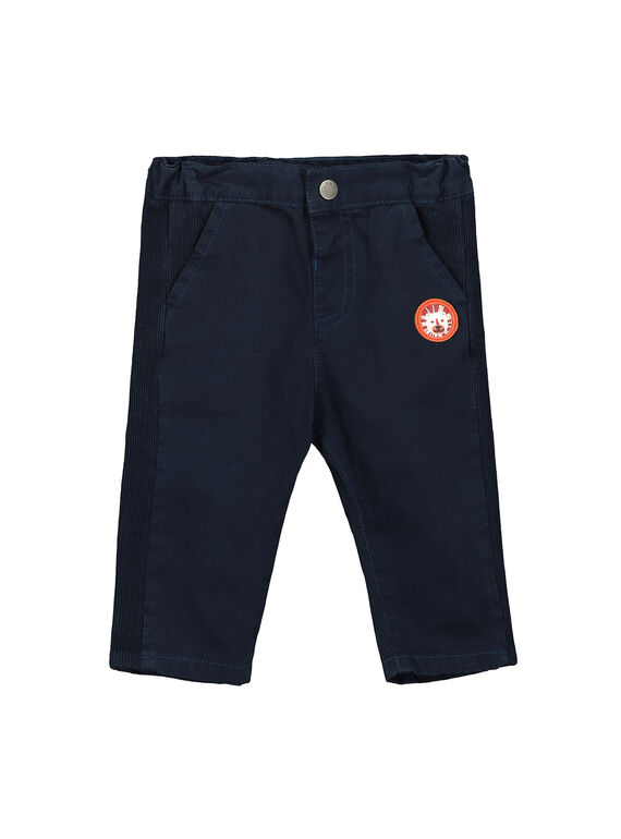 Pantalón de color azul marino para bebé niño FUBAPAN3 / 19SG1063PAN717