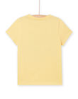 Camiseta vainilla con estampado de león para niño NOBATI / 22S90211TMC114