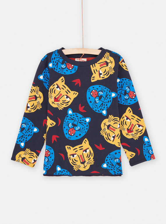 Camiseta con fondo azul reversible para niño SOFORTEE1 / 23W902K5TML705