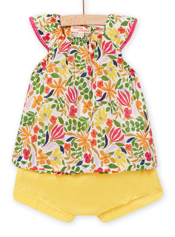 Conjunto amarillo para bebé niña NIHOENS / 22SG09T1ENS102