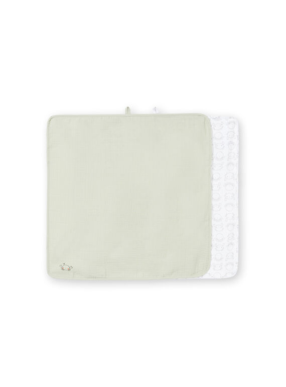 Pack de 2 muselinas de color crudo y topo a juego LOU2LAN / 21SF42I1LAN621