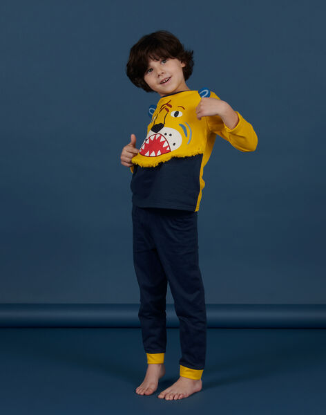 Pijama fosforescente con dibujo de león para niño NEGOPYJLION / 22SH12E3PYJ114
