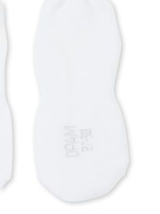 Calcetines cortos invisibles de color blanco para niño KYOESINV2 / 20WI0285SOQ000
