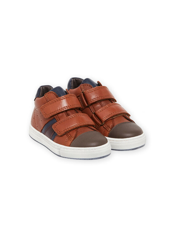 Zapatillas camel de piel para niño MOBASNEWTAN / 21XK3674D3F804