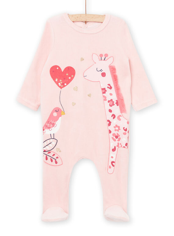 Pelele con estampado de jirafa y pájaro PEFIGREGIR / 22WH1321GRE309
