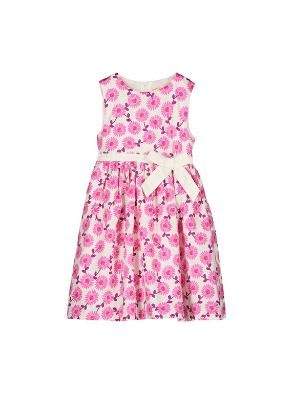 Vestido con estampado floral para niña FAROROB4 / 19S901S4ROB099