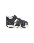 Sandalias de piel azul marino para bebé niño NUSANDILAN / 22KK3845D0E070
