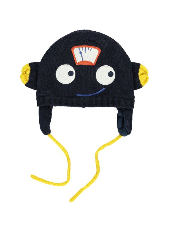 Baby boys' hat with ear flaps DYUBLEBON / 18WI1091BON702
