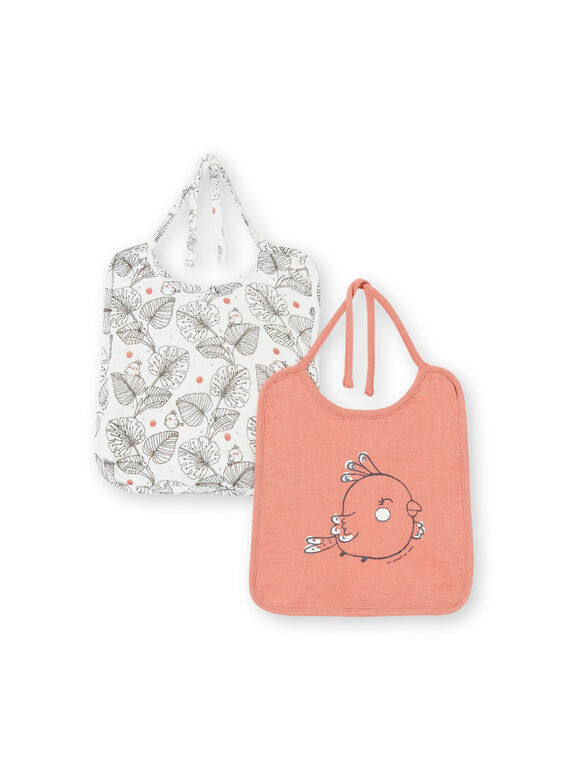 Pack de 2 baberos para niña LOU1BAV1 / 21SF40H1BAVE415