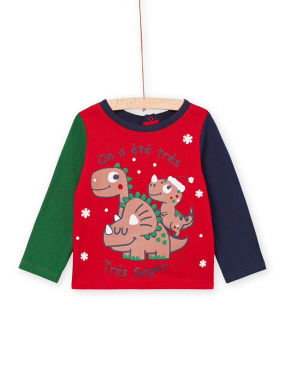 Camiseta navideña multitécnica con dibujo PUNOTEE / 22WG10V1TMLF504