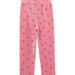 Pijama de jersey y pantalón con estampado flores y gatos
