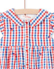 Vestido camisero de cuadros para bebé niña LICANROB3 / 21SG09M3ROB001