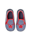 Botines azul marino, rojo y blanco con estampado de cangrejo para bebé niño NUPANTCRABE / 22KK3811D0A070