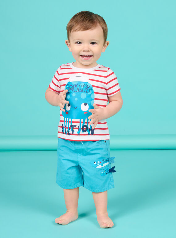 Bermudas azul caribe para bebé niño NUFICBER1 / 22SG10U3BERC242
