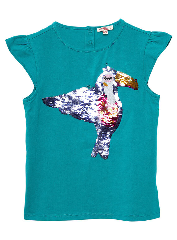 Camiseta de manga corta de color azul marino JACLOTI / 20S90111TMC714