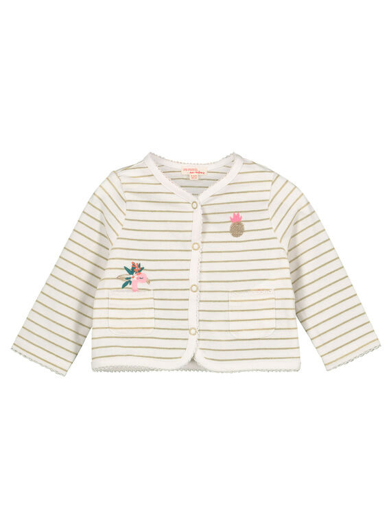 Cárdigan estampado de algodón para bebé niña FICUCAR / 19SG09N1CAR000