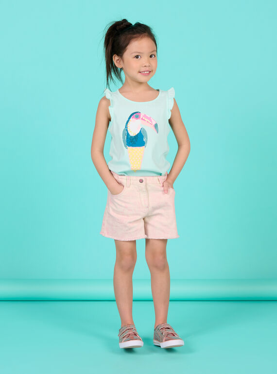 Short rosa para niña NAFICSHORT2 / 22S901U1SHOD303