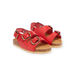 Sandalias rojas para bebé niño