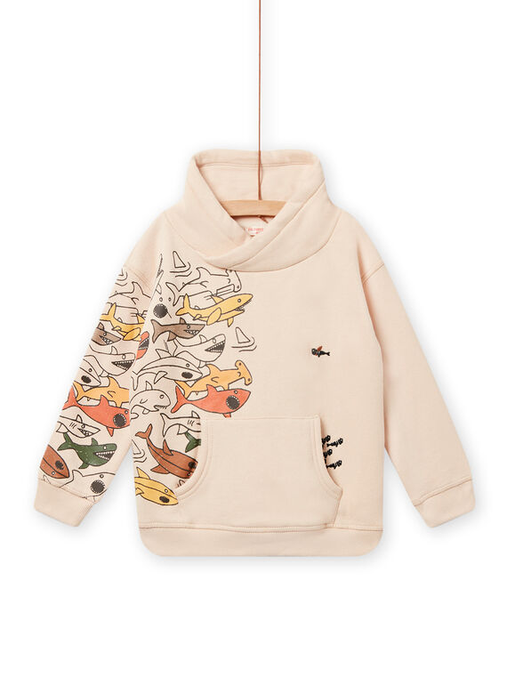 Sudadera con cuello chal y estampado de submarinos para niño NOVISWE / 22S902M1SWEA016